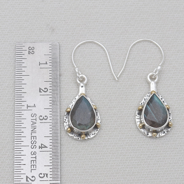 Labradorite Silver Earrings
