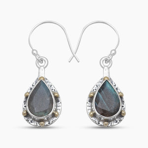 Labradorite Silver Earrings