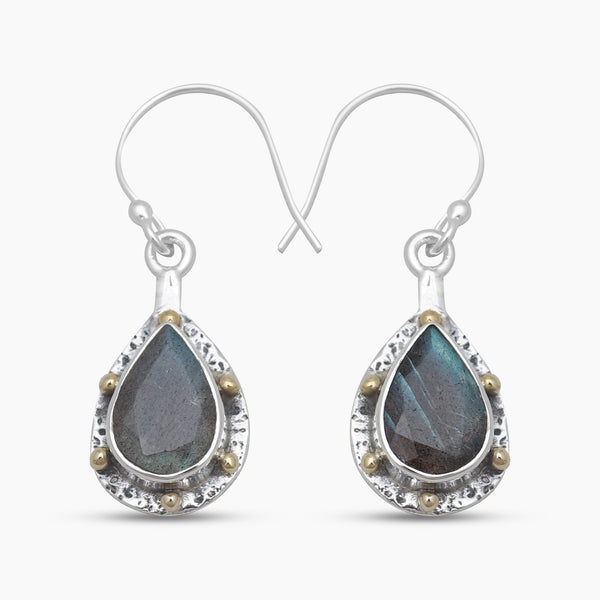 Labradorite Silver Earrings