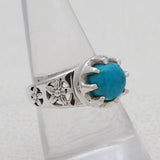 Rainbow Moonstone Silver Ring