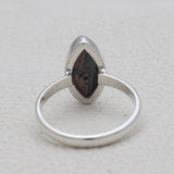 Psilomelane Silver Ring