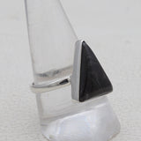 Psilomelane Silver Ring