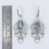 Aquamarine Gemstone 925 Sterling Silver Pendant Set