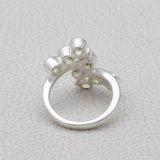 Natural Peridot Silver Ring