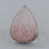 Pink Scolecite Silver Ring