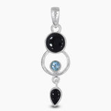 925 Sterling Silver Black Onyx Pendants