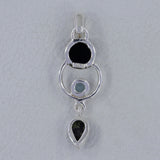 925 Sterling Silver Black Onyx Pendant