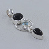 925 Sterling Silver Black Onyx Pendant