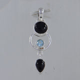 925 Sterling Silver Black Onyx Pendant