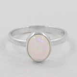 Ethiopian Opal Gemstone 925 Sterling Silver Ring