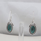 Tibetan Turquoise Silver Earrings