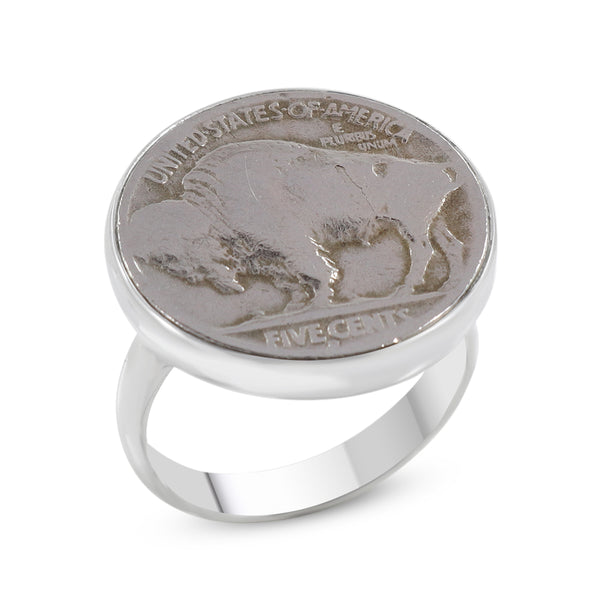 925 Sterling Silver Coin Rings