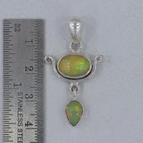 Rainbow Moonstone 925 Sterling Silver Pendant