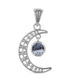 925 Sterling Silver Dendrite opal Pendant