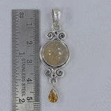 925 Sterling Silver Tiger Eye Pendant