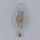 925 Sterling Silver Tiger Eye Pendant