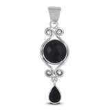 Black Onyx 925 Sterling Silver Pendant