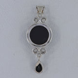 Black Onyx 925 Sterling Silver Pendant