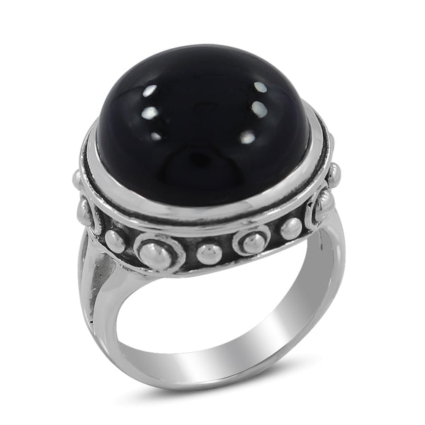 925 Sterling Silver Black Onyx Rings
