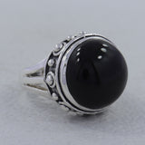 925 Sterling Silver Black Onyx Ring