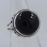 925 Sterling Silver Black Onyx Ring