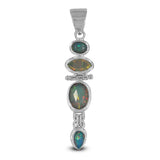 925 Sterling Silver Ethiopian Opal Pendant