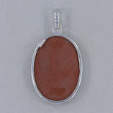 925 Sterling Silver Red Sun Sitara Pendant