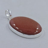 925 Sterling Silver Red Sun Sitara Pendant