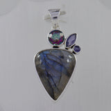 Labradorite 925 Sterling Silver Pendant