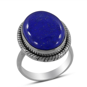 925 Sterling Silver Lapis Lazuli Ring