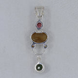 Multi Tourmaline Gemstone Pendant