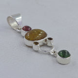 Multi Tourmaline Gemstone Pendant