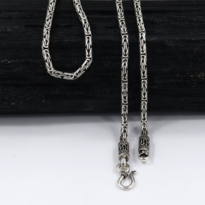 925 Silver Byzantine Chain Necklace 18