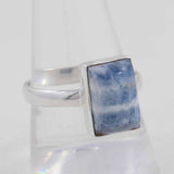 Blue Rhodochrosite Silver Ring