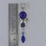 Lapis Lazuli Gemstone Silver Pendant