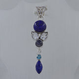 Lapis Lazuli Gemstone Silver Pendant