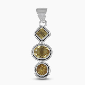 925 Sterling Silver Citrine Pendants