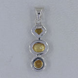 925 Sterling Silver Citrine Pendant