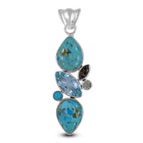 Arizona Turquoise 925 Sterling Silver Pendant