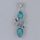 Arizona Turquoise 925 Sterling Silver Pendant