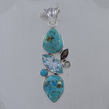 Arizona Turquoise 925 Sterling Silver Pendant