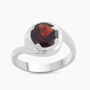925 Sterling Silver Garnet Rings