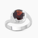 925 Sterling Silver Garnet Rings