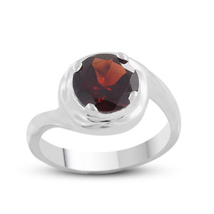 925 Sterling Silver Garnet Rings