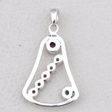 Multi Tourmaline Gemstone 925 Sterling Silver Pendant