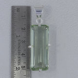 Green Amethyst 925 Sterling Silver Pendant