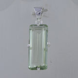 Green Amethyst 925 Sterling Silver Pendant