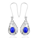 Lapis Lazuli Silver Earrings