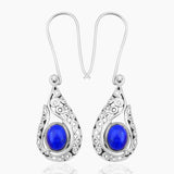 Lapis Lazuli Silver Earrings
