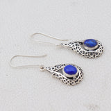 Lapis Lazuli Silver Earrings